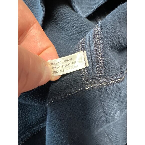 Tommy Bahama Long Sleeve 1/2 Zip Snap Island Modern Fit Sweatshirt Size L - Picture 6 of 10